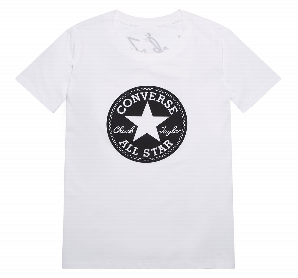 Camiseta Converse Chuck Patch Mulher Branco 204865ZOX